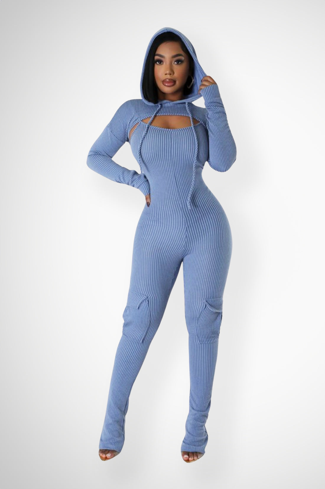 PoundCake Hooded Top Jumpsuit Set